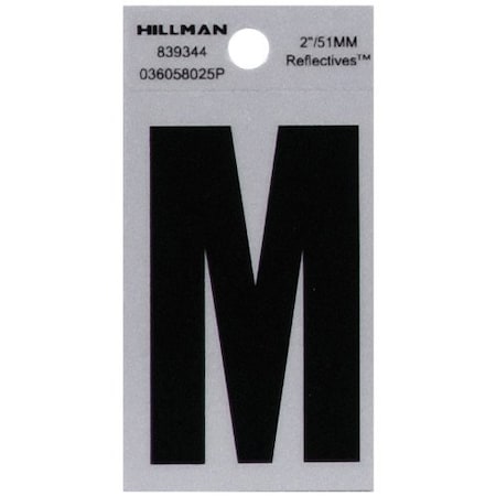 2Blk Letter M Adhesive